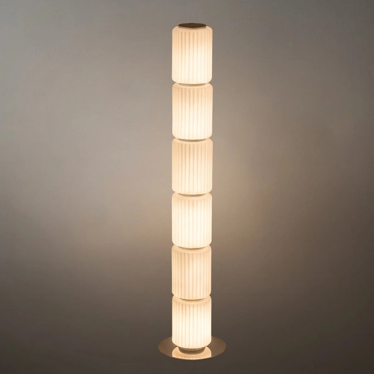 Vetro Modern Glass Column Floor Lamp